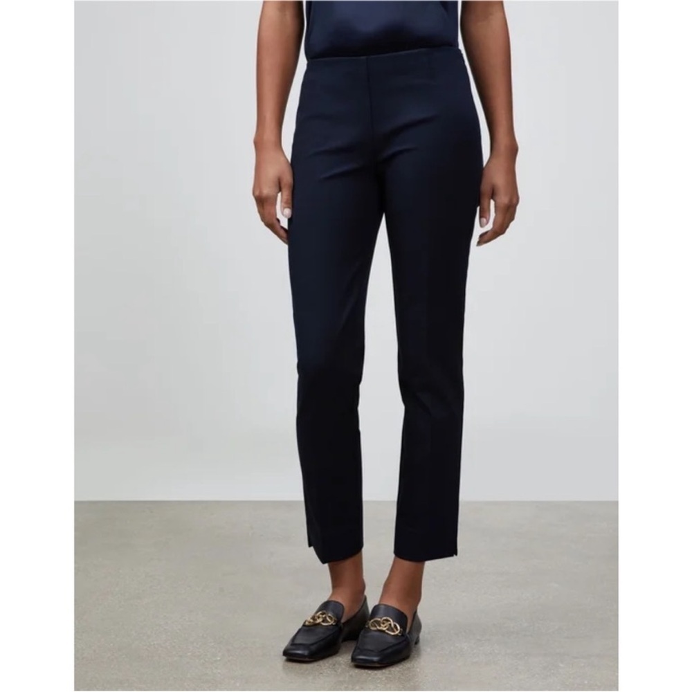 Lafayette 148 NY Lexington trousers Pants in Navy Blue size 12